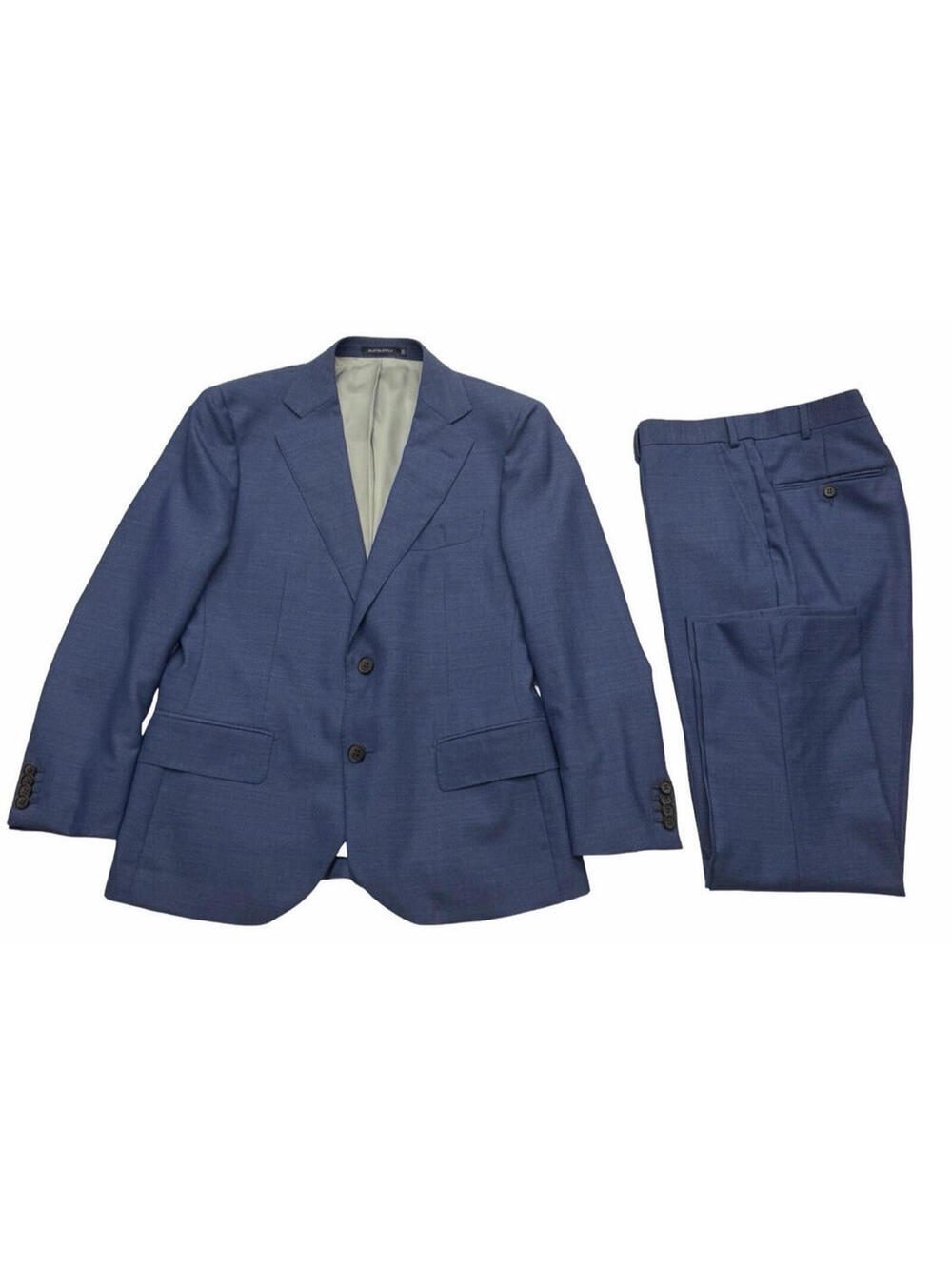 SUITSUPPLY Lazio Wool 110's Slim Fit 2 Piece Suit Blue Size 40 S | 34 W